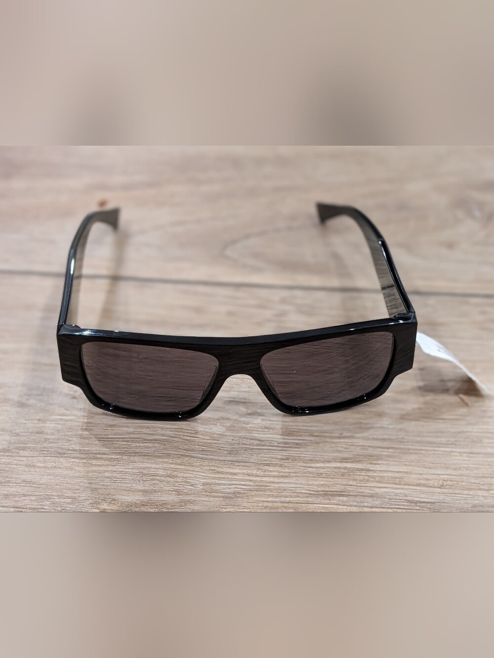 $570 Mens Authentic BOTTEGA VENETA 57mm Square Sunglasses Black/Gray